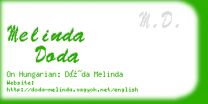 melinda doda business card